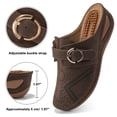 thumbnail image 3 of Ecetana Mules for Women Comfortable Closed Toe Women Wedge Sandals Slip On Shoes, 3 of 7