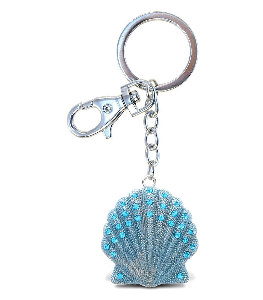 Puzzled Peacock Sparkling Charms Chains Keychain 