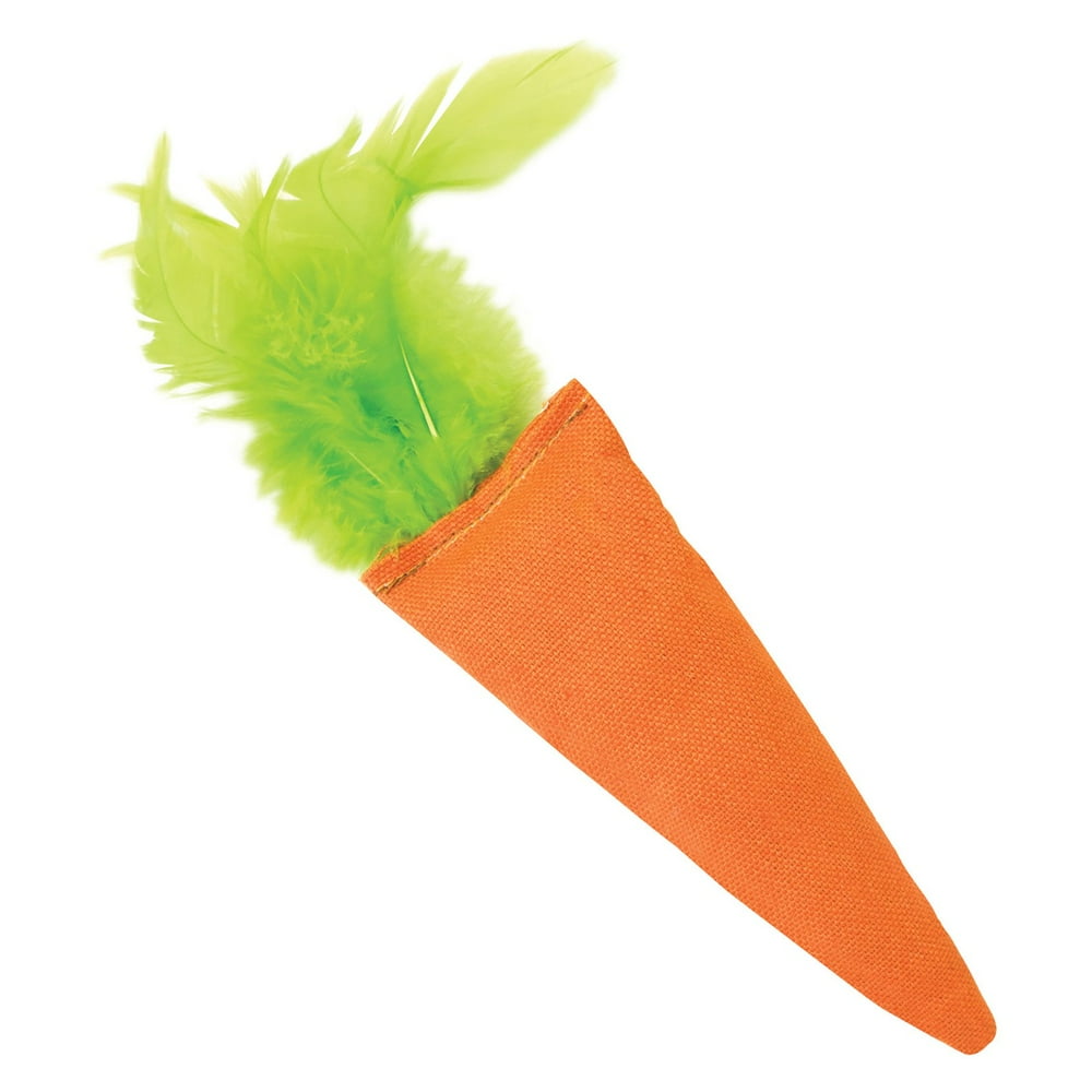 Pet Zone Catnip Filled Carrot Cat Toy