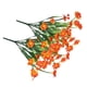 thumbnail image 1 of Billuyoard Paquete de flores artificiales Plantas falsas de plástico para exteriores Ramo de imitación simulado para interiores para arreglos de Decoración Naranja, 1 of 6