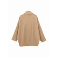 thumbnail image 6 of Female Trench Coat Long Sleeve Lapel Casual Jackets Winter Outerwear Khaki L, 6 of 9