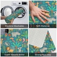 thumbnail image 4 of Daiia Jungle Animals Front Door Mat, Heavy Duty Durable Welcome Mat for Outdoor Indoor, Dirt Trapper Waterproof Super Absorbent Door Mat, 16" x 24", 4 of 9