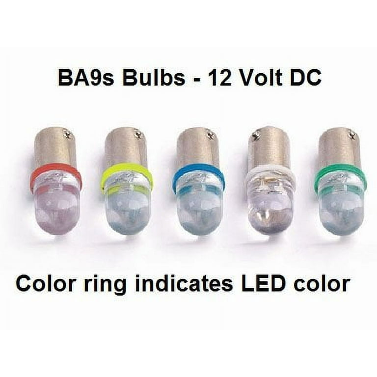 BA9S LED Bulb - 24V Cool White LED - T10, T5 Auto Map Dome Accessory LED  Bulb - Set of 2