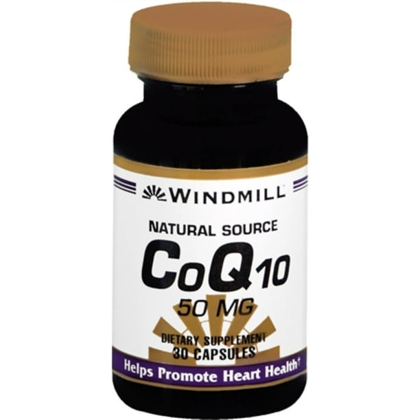 6 Pack CoQ10 50 mg Capsules Natural Source 30 Capsules