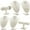 Beige, variant on 6 Pcs Jewelry Display Set Necklace Display Stand T Bar Bracelet Holder Jewelry Bust for Home Store Trade Show(Linen)