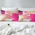 thumbnail image 3 of Erosebridal Housse de Couette Géométrique Rose, Ensembles de Literie Mode Moderne, Housse de Couette Réversible Ombrée Abstraite, Décoration de Chambre Ultra Douce, 2 Pcs (Sans Couette), 3 of 7
