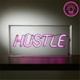 thumbnail image 6 of Urban Shop LED Neon Hustle Light-up Clear Acrylic Box, Pink, 6 of 9