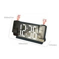 thumbnail image 3 of Projection Alarm Clock New Mirror Large Screen Display Silent Sleep Electronic Clock Multifunctional Intelligent Digital Nightlight Desk Clock, 3 of 9