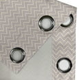 thumbnail image 4 of Ambesonne Retro Grommet Curtain, Geometric Chevron Zig Zag, 50" x 96", Cream and Lavender, 4 of 6