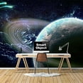 thumbnail image 2 of IDEA4WALL 6pcs Planets of Solar System Peel and Stick Wallpaper Removable Wall Murals Large Wall Stickers for Home Decoration, 100"x24", 2 of 4