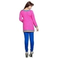 thumbnail image 4 of Maple Clothing Indian Short Kurta Top Tunic Kurti Printed Women's India Clothes (Pink, 5XL), 4 of 6