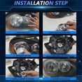 thumbnail image 1 of 2.5 Inch Bi Led Projector Lens for H4 H7 9005 9006 Led Lenses Car Headlight Bulbs 8000LM 6000K White with Hi/Lo Beam LHD, 1 of 5