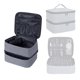 thumbnail image 1 of Organizador portátil de esmalte de uñas UOZL de doble capa, gris, 1 of 6