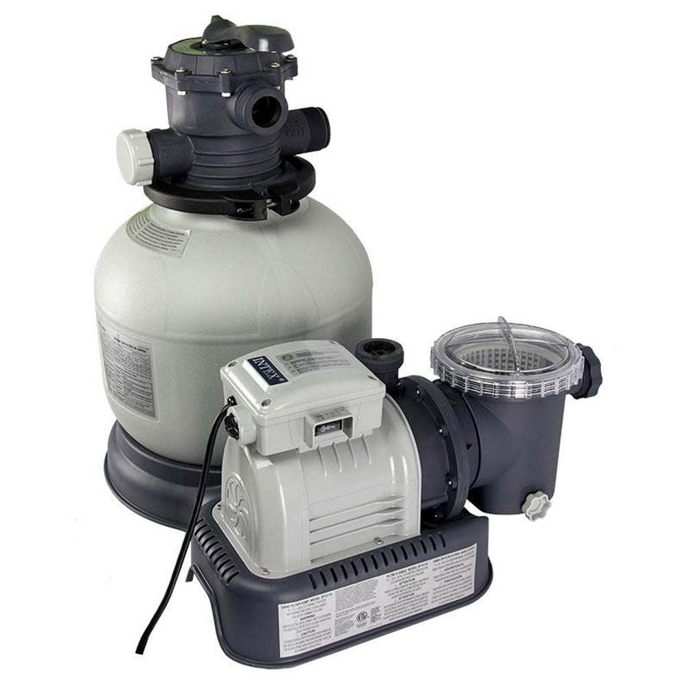 Intex Rechargeable Handheld Pool Vacuum & Above Ground Pool Sand Filter Pump