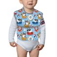 thumbnail image 6 of Susaid Dogs With Pool Floats Print Bibs for Babies Toddlers Adjustable Waterproof Free Soft Durable Bibs for eating with Large Pocket Food Catcher, 6 of 8
