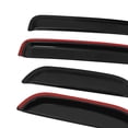 thumbnail image 5 of Ikon Motorsports Compatible with 04-12 Chevy Colorado GMC Canyon Extended Cab Acrylic Window Visors Vent Windshield Deflector Rain Guard 4Pc Set Outside Mount 2005 2006 2007 2008 2009 2010 2011 2012, 5 of 9