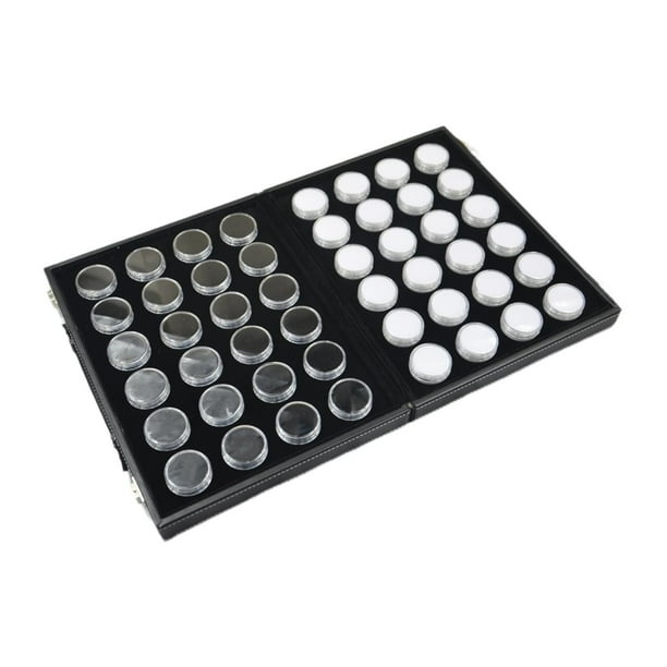 Vitrina de cristal para joyas, pendientes, regalos, gran capacidad, resistente al polvo. 48 Conde