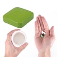 thumbnail image 4 of Unique Bargains Durable Square 2 Compartment Pill Case Green, 4 of 6