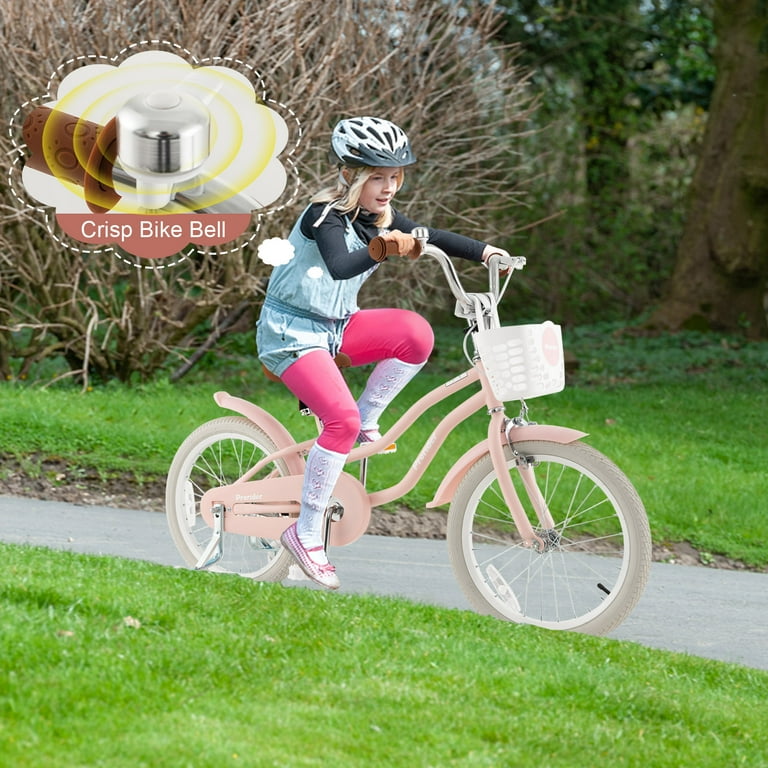 Costway 18 Kids Bike Toddler Bicycle with Training Wheel Kickstand for 4 8 Years Old Pink Shop Black Friday Deals for 2024 Walmart