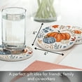 thumbnail image 4 of Thirstystone Autumn Pumpkins 4-Pack Round Stone Coasters, 4 of 7