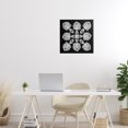 thumbnail image 3 of Stupell Industries Bohemian Fractal Symmetry in Monochrome Canvas Art, 17 x 17, by El Perkin, 3 of 8