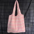 thumbnail image 2 of CHUMUD Women's Striped Vintage Tote Bag - Retro Underarm Shoulder Bag for Daily Shopping & Casual Outfits, 2 of 5