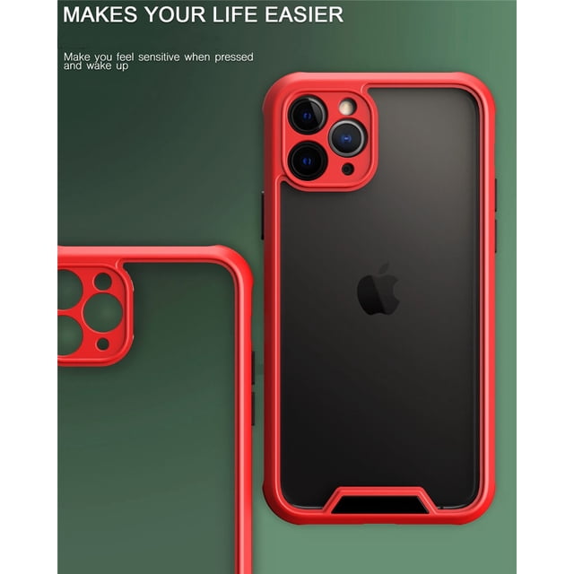 Funda de teléfono a prueba de golpes para iPhone, carcasa protectora acrílica para cámara, armadura transparente, para iPhone 13, 12, 11 Pro Max, X, XR, XS Max, 7, 14 Plus