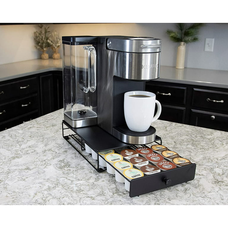 coffee maker stand with capsule drawer