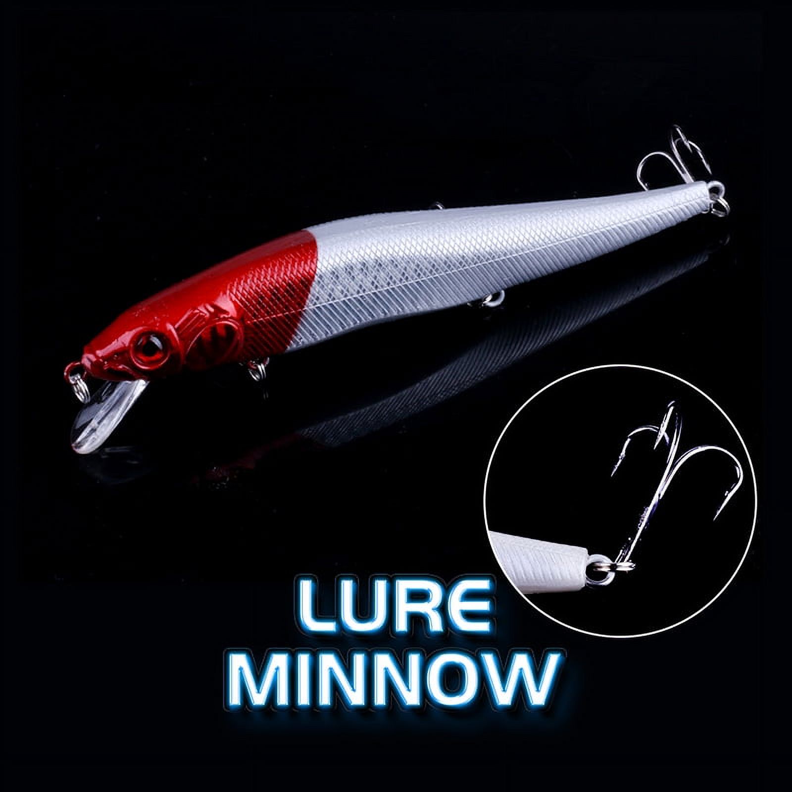 HENGJIA Fishing Deep Diving Fishing Lures Swimbait Sinking Minnow Lure Freshwater Jerkbait Lure 10Pcs/kit