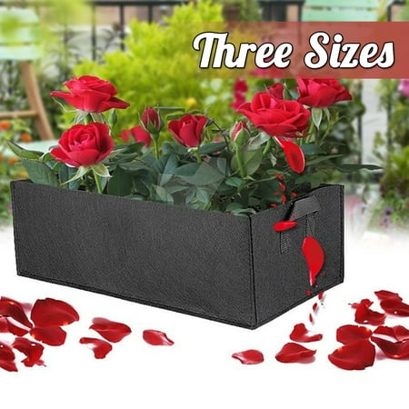Breathable Fabric Plant Bed Garden Flower Planter Elevated Vegetable Box Planting Grow Bag Home