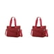 thumbnail image 4 of Bolso tote de nailon duradero Minnieouse para mujer impermeable Vino rojo, 4 of 6