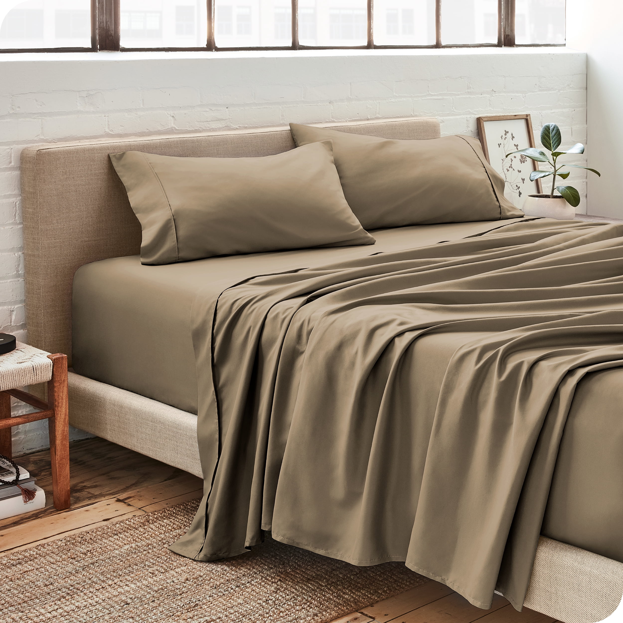 Details about   3 Piece Slate Solid Microfiber Twin XL King Full Sheet Set Bedroom Comfort Sleep 
