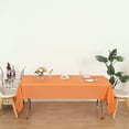 thumbnail image 6 of (4 Pack) Orange Premium Rectangle Heavy-Duty Plastic Table Covers ( Reusable), 6 of 6