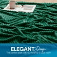 thumbnail image 7 of Nestl Cut Plush Fleece Blanket, Soft Lightweight Fuzzy Luxury Queen Size Bed Blankets for Bed, Queen, Hunter Green, 7 of 7