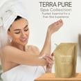 thumbnail image 6 of Terra Pure Spa Collection 1 Liter Lotion Refill Bag For Soap Dispensers | Bulk Toiletries for Vacation Rentals, and Home Bathroom Showers | Green Tea Lemongrass | Set of 12, 6 of 8