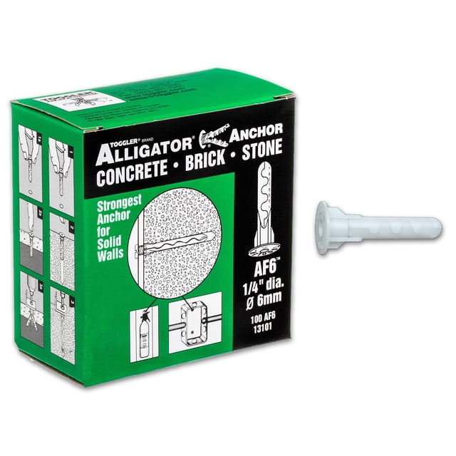 Polipropileno con bridas Anchor TOGGLER Alligator AF6 (paquete de 100)