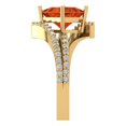 thumbnail image 3 of Solitaire with Accents Engagement Ring for Women - 2.3075ct Simulated Red Diamond in 14K Yellow Gold Promise Ring, 3 of 6