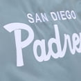 thumbnail image 6 of Men's Mitchell & Ness  Gray San Diego Padres Thunderstorm Head Coach Lightweight Satin Full-Snap Jacket, 6 of 7