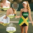 thumbnail image 6 of Yuyamidu Coconut Tree Tennis Dress for Womens Jamaican Flag Athletic Dresses with Built-in Shorts U Neck Spaghetti Straps Workout Golf Dress Size L 2 Piece Sets Outfits, 6 of 7