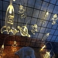thumbnail image 1 of Cadena de luces LED con forma de astronauta, cohete, universo, decoración navideña para habitaciones, 1 of 5