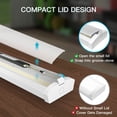 thumbnail image 5 of MW LIGHTING 2PK 4FT LED Wraparound Light Fixture, 5500 Lumens Dimmable, 5 of 7