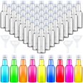 thumbnail image 1 of Minibotellas de licor Tessco de 50 ml de plástico con tapa, 100 unidades, color blanco, 1 of 7