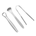 thumbnail image 1 of Raspador de lengua Yjmei 3 piezas acero inoxidable CHAO Raspador dental adultos, 1 of 5