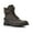 Dark Mocha, variant on Polar Fox Patrick MPX808583 Men's 7-Eyelets Classic Combat Motorcycle Biker Boots with Zipper Closure, in Black, Men's Size 7.5