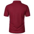 thumbnail image 4 of Mens Casual Short Sleeve Tops Button V-Neck Muscle Fitness Workout Blouse Tee, 4 of 11