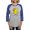 Heather/Blue, variant on CafePress - Duck (Strait Forward) 6 Long Sleeve T Shirt - Womens Baseball Tee