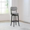 thumbnail image 4 of Hillsdale Furniture Sloan Upholstered Wood Bar Height Swivel Stool, Black, 4 of 12