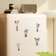 thumbnail image 3 of Mini Vase Magnets for Fridge Cute Tiny Magnetic Glass Vases Refrigerator Accessories Small Plant Pot for Locker Office Kitchen Decoration, 3 of 8