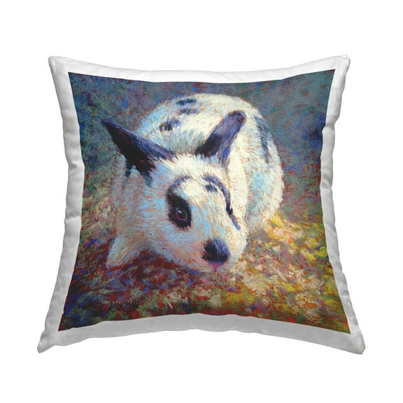 Stupell Industries Traditional Spotted Bunny Decorative Printed Throw Pillow Design by Rita Kirkman