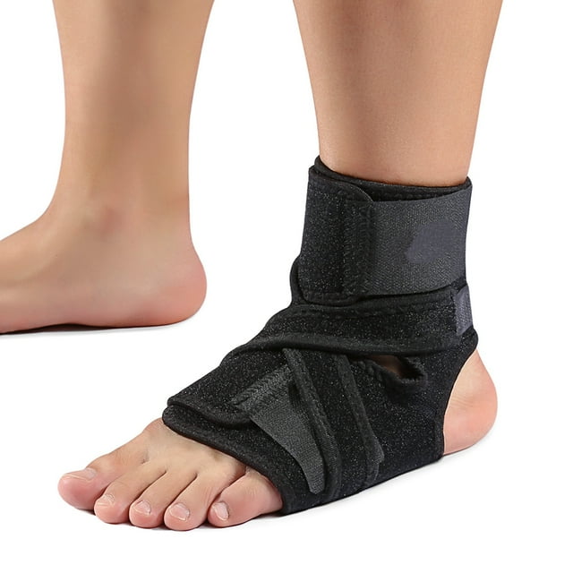 Herwey Breathable Adjustable Compression Foot Drop Ankle Brace Support Stabilizer, Foot Support Stabilizer